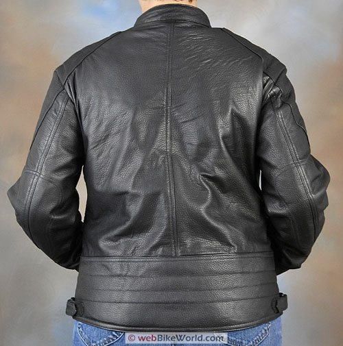 Women's Deerskin Motorcycle Jacket - Rear View