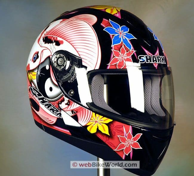 Shark bike helmet top
