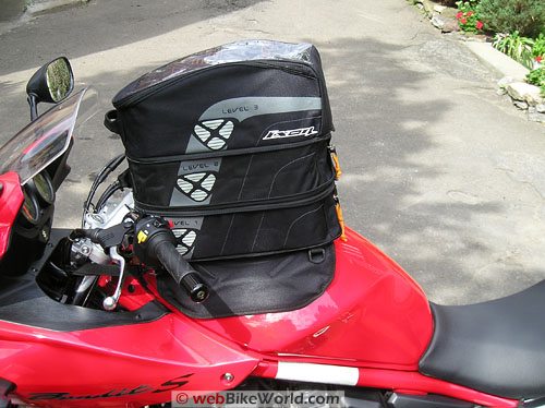 Ixon X Pand Tank Bag - Fully Expanded