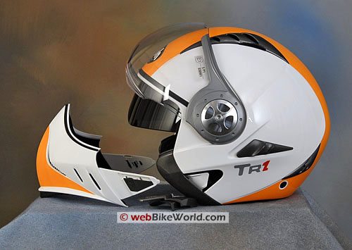 Airoh TR1 Motorcycle Helmet - Removable Chin Guard and Internal Sun Shade