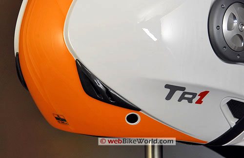 Airoh TR1 Motorcycle Helmet - Rear Exhaust Vent