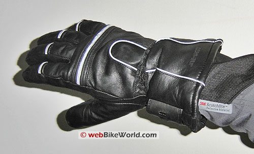 Olympia Gore-Tex All-Season Motorcycle Gloves - Top View