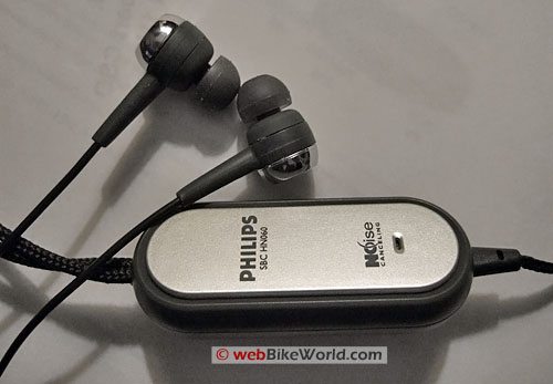 Phillips Active Noise Cancellation Earphones - Control Box