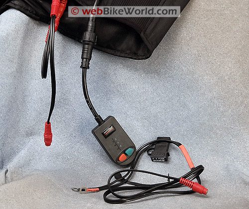 Tourmaster Synergy Heated Vest - Controller and Wiring Harness