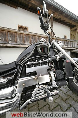 Triumph rocket supercharger clearance