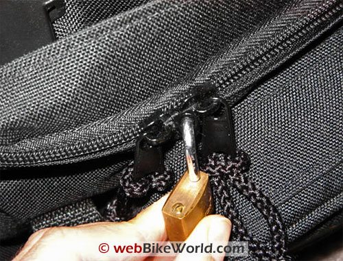 Close-up of Locking Zipper