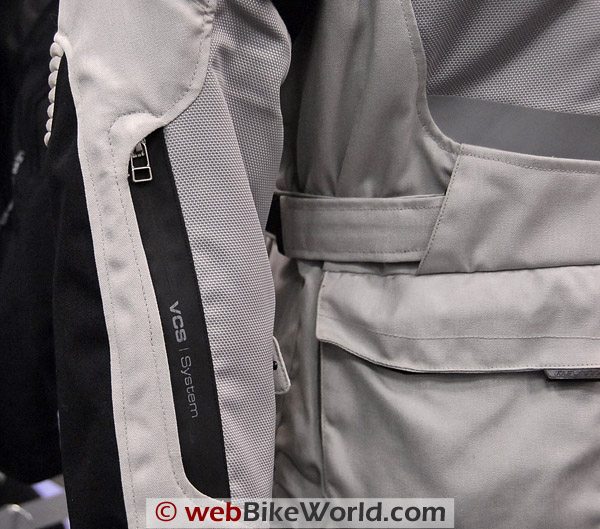 REV'IT! Sirocco Jacket - Sleeve and Zipper Close-up