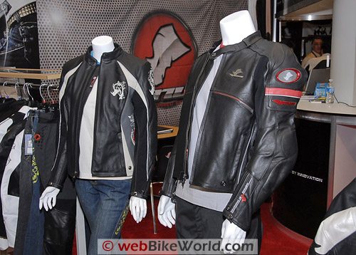 Rynus "Melrose Ave" Leather Jacket (left); "Charisma" Leather Jacket (right).