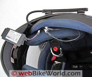 AKE PowerCom Bluetooth Module - Helmet Underside