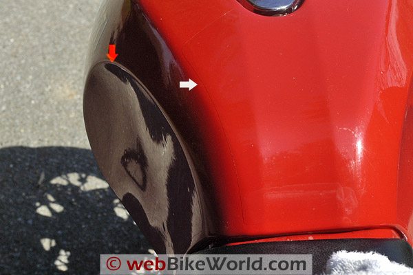 Clear Vinyl Paint Protection on Ducati Fuel Tank