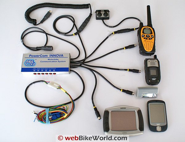 AKE PowerCom INNOVA Motorcycle Communications and Intercom System and Peripherals