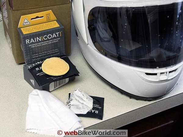 Rain X Plastic Water Repellent Review and Test Results on my Kawasaki Ninja  250 and Helmet 