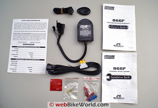 Cyclone 866F Motorcycle Alarm Parts