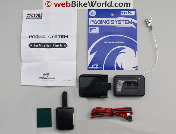 Cyclone 866F Motorcycle Alarm Paging System