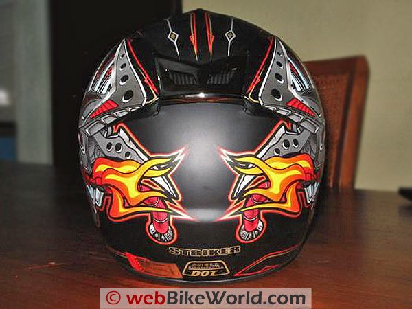 Rjays Striker Helmet - Rear View