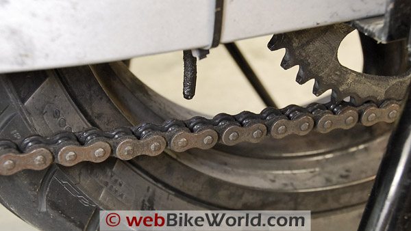 Dirty Motorcycle Chain