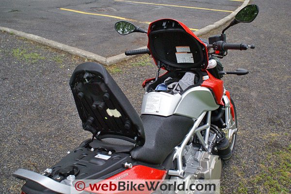 Aprilia Mana 850 - Storage Compartments