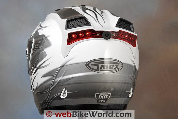 GMAX GM 27 S Helmet - Rear LED Lights