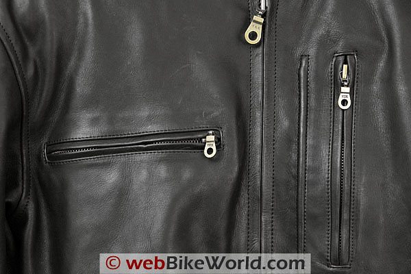 British Motorcycle Gear BMG Montana Jacket - Zipper Close-up