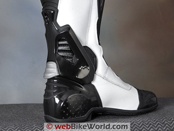 Falco 305 ESO TT Motorcycle Boots - Rear View, ESO-skeleton