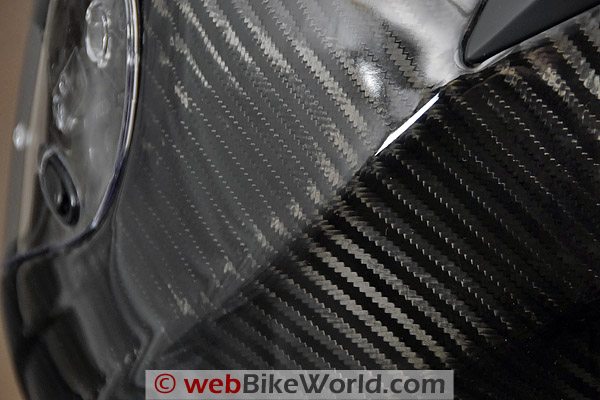 HJC FS-15 Carbon - Rear Carbon Fiber Close-up