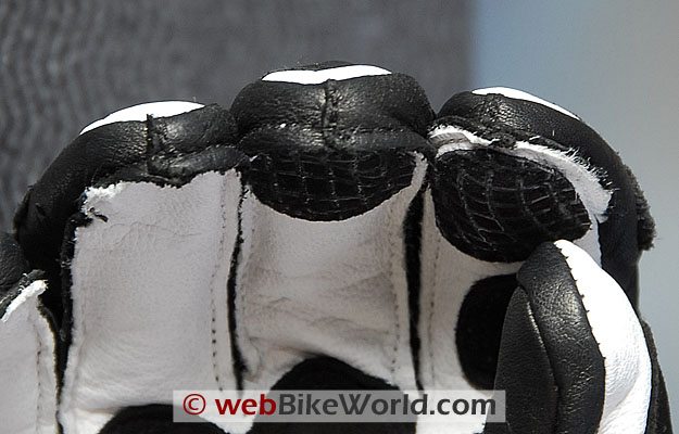 Ixon RS King Motorcycle Gloves - Fingertip Construction Close-up