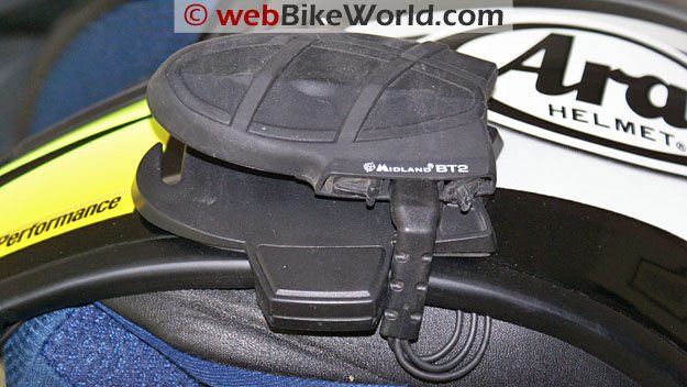 Midland BT2 Bluetooth Motorcycle Intercom - Mounting Clearance Problem
