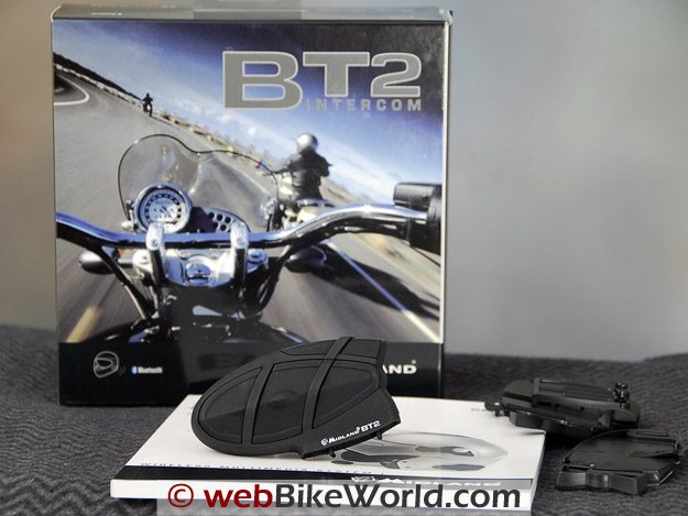 Midland bt2 bluetooth top motorcycle intercom