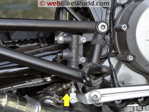 2007 Ducati GT1000 oxygen sensor, plugged into right-side exhaust.