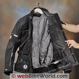 British Motorcycle Gear BMG Discovery Jacket - Internal Drop Liner