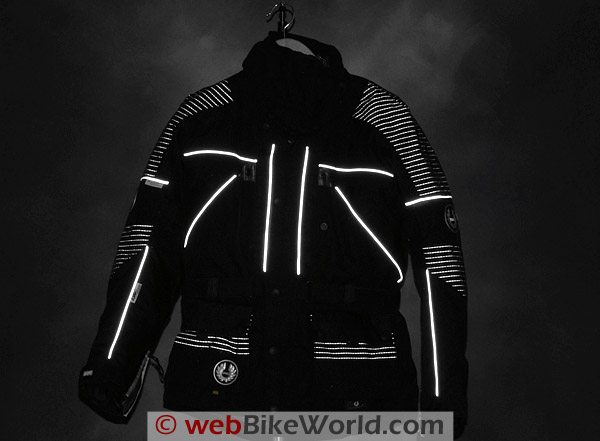 British Motorcycle Gear BMG Discovery Jacket - Reflective Material and Piping