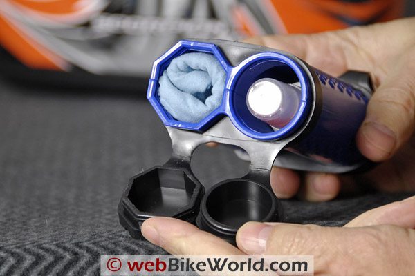 Clear Shot Motorcycle Helmet Visor Cleaner - Kit Contents