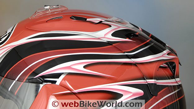 Arai Corsair V - Rear and Top Exhaust Vent Assembly