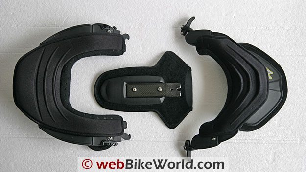 Leatt Brace Parts from Above