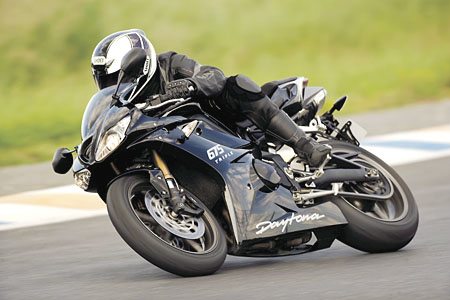 2009 Triumph Daytona 675 at the Track