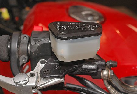 Clean Brake Fluid in Reservoir