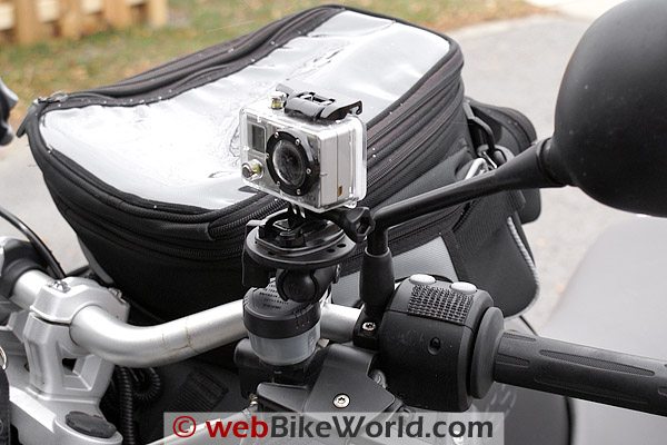 GoPro Wide Camera on Handlebar Mount, Front View