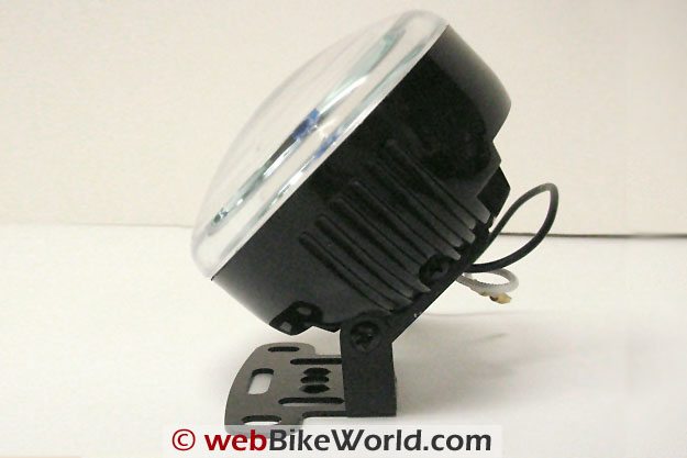 Platinum Burner Motorcycle Driving Light Kit - Side View