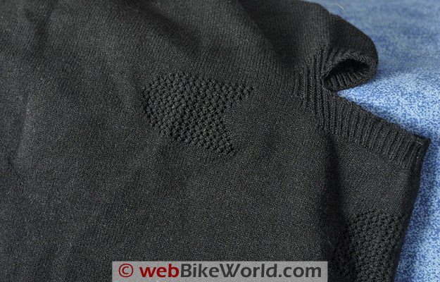 Close-up of the finely knitted fabric, ear mesh, mouth mesh and knit eye port of the Spark Ci-Co Balaclava.