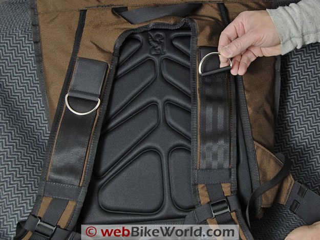 Chrome "Pawn" Backpack - Rear Straps and D-Rings