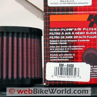 K&N Motorcycle Air Filter - webBikeWorld