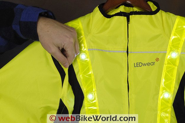 LEDwear LED Safety Jacket - Removable Sleeves