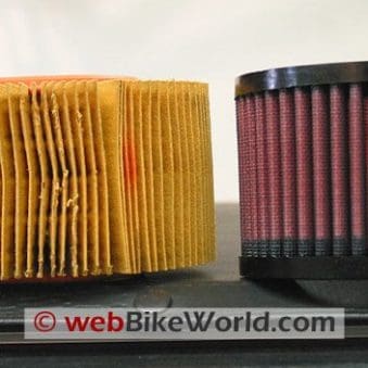 K&N Motorcycle Air Filter - webBikeWorld