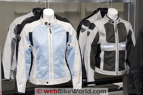 Rev'it Ladies Air Jacket (L) and Men's Turbine Jacket (R).