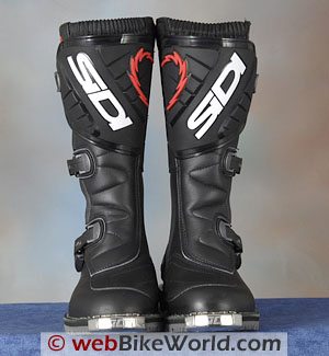 sidi land motorcycle boots MOTORBIKE steel toe brown uk 9.5 10 