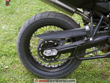 BMW F800GS Review - Rear Wheel