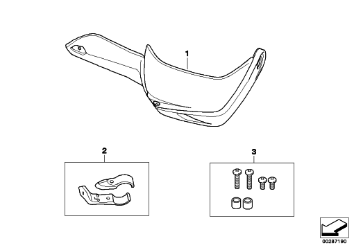 BMW R1200GS Hand Guards Drawing