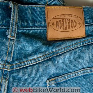 Cortech DSX Motorcycle Jeans Upside-down label