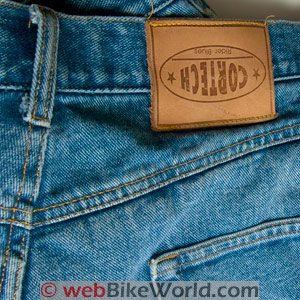 Cortech DSX Motorcycle Jeans Upside-down label