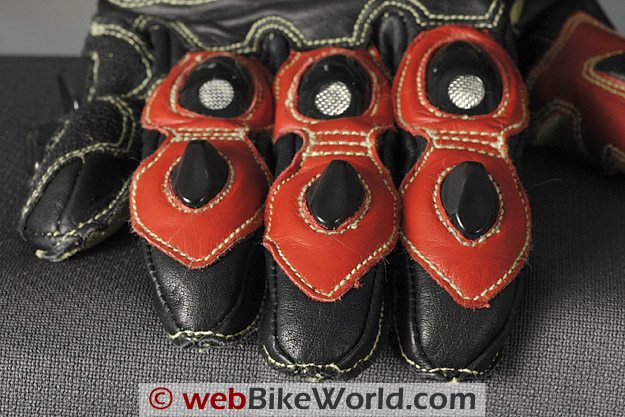 Komodo K-FX Race Gloves Fingertips and Stitching